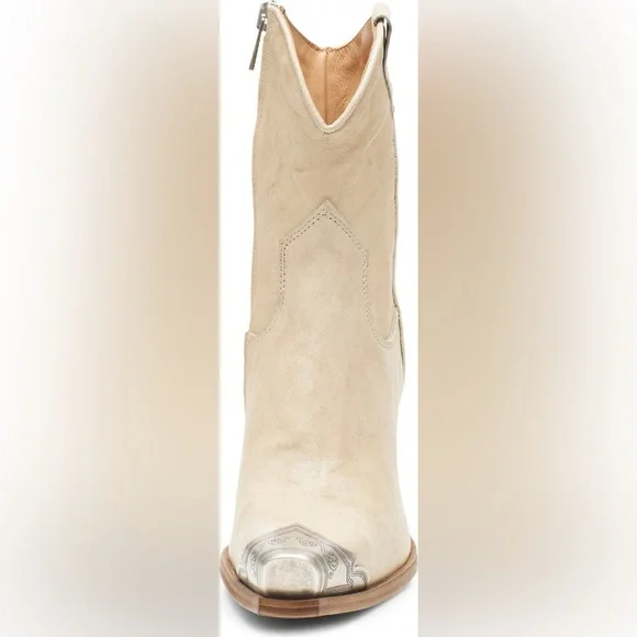 FREE PEOPLE BRAYDEN WESTERN BOOTS IN BONE 41 11